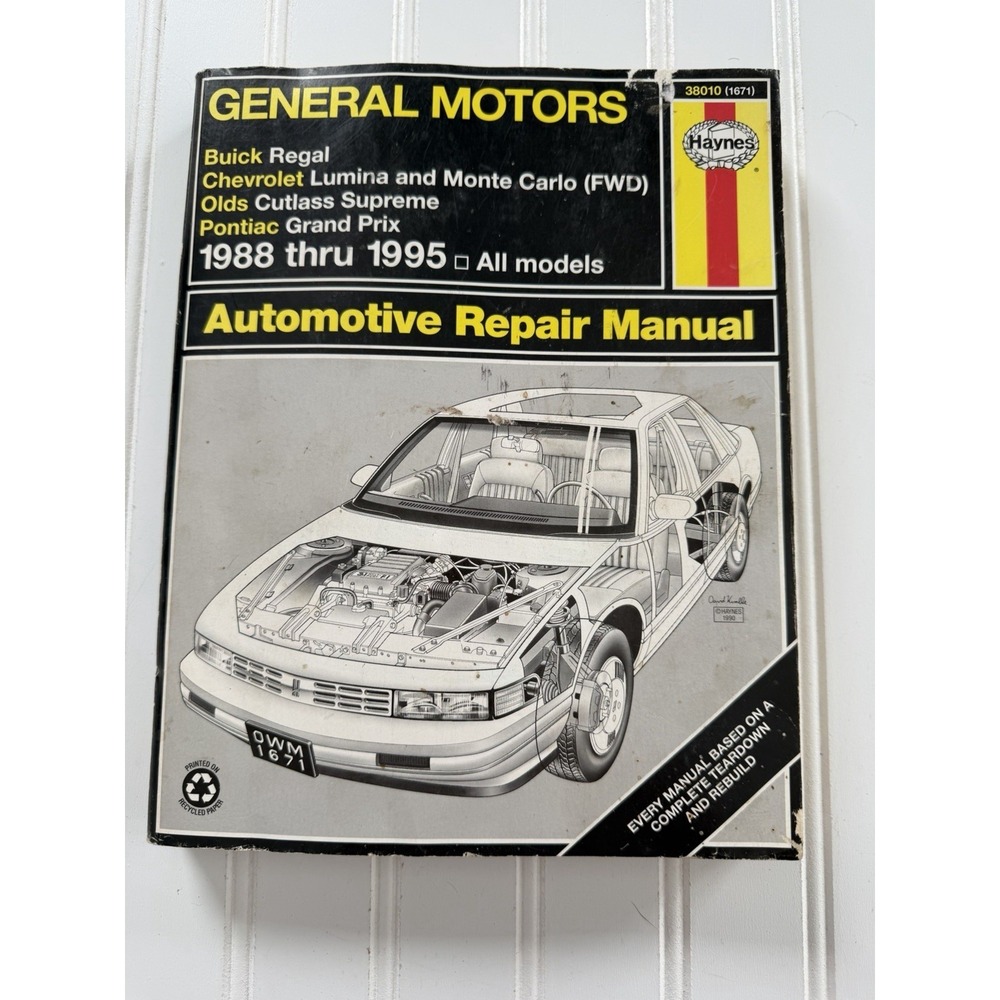 Haynes General Motors Regal Lumina Cutlass Supreme 1988-1995 Repair Manual 38010